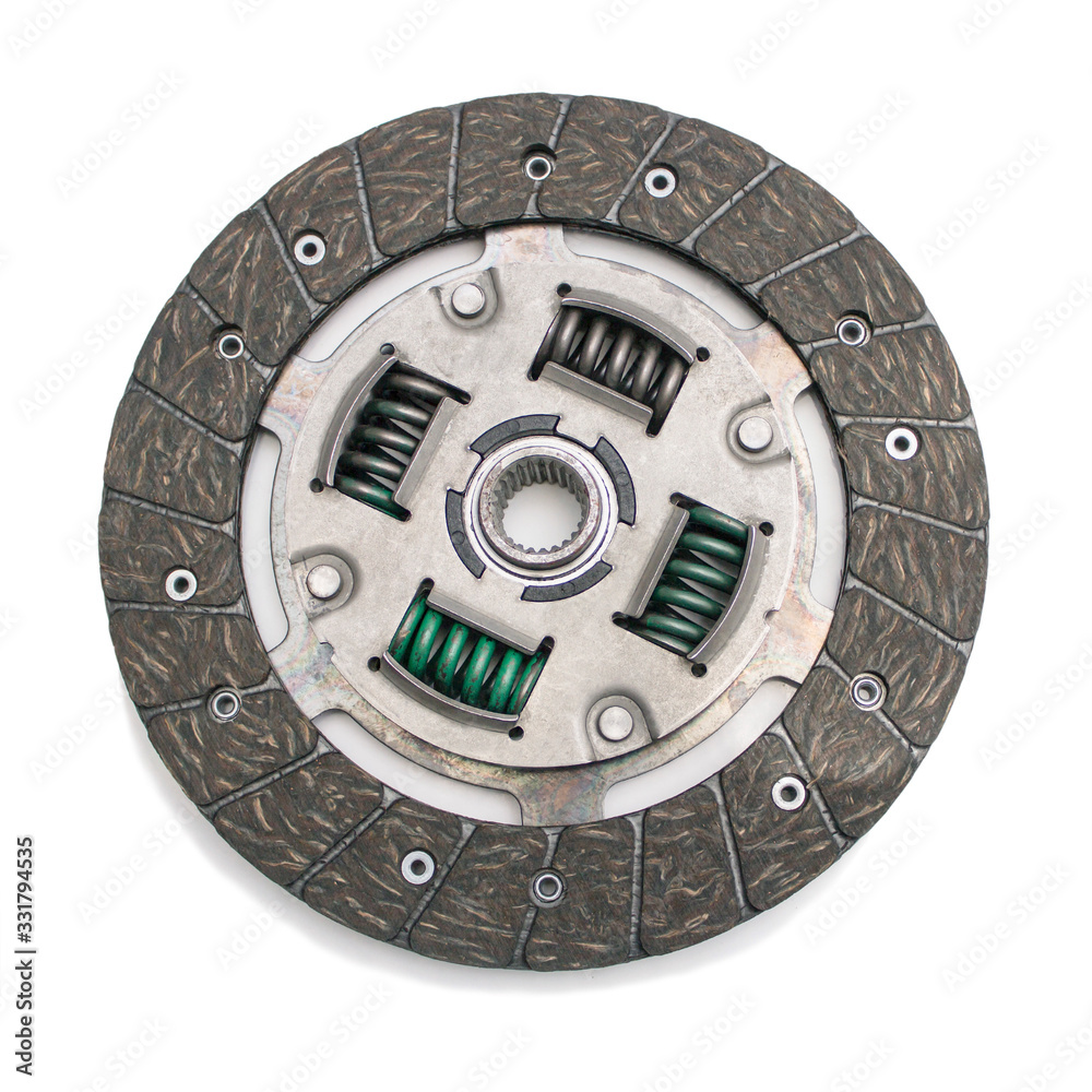 Car clutch disc, together with  plate lining