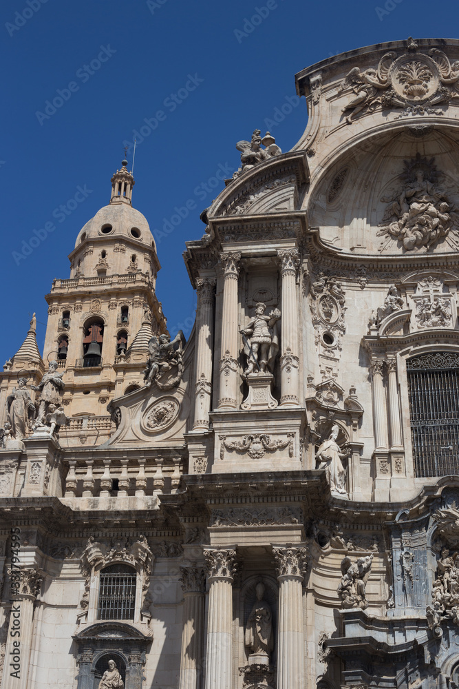 old catholic cathedral in spain in murcia