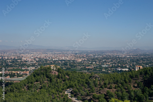 Aerial view of the landscape of the city of Murcia © Hennadii