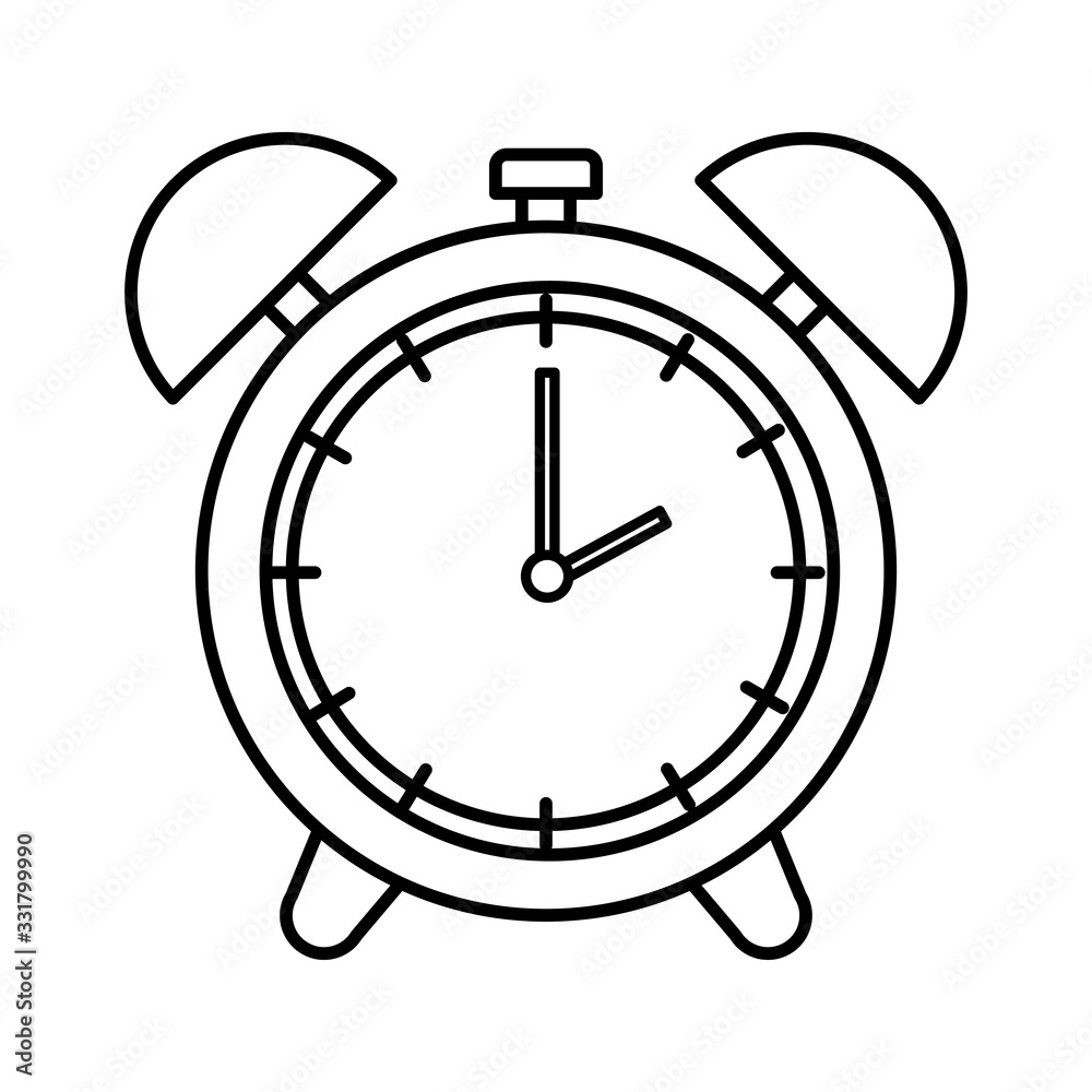 alarm clock time isolated icon vector illustration design alarm clock time isolated icon vector illustration design