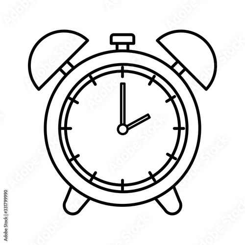 alarm clock time isolated icon vector illustration design
