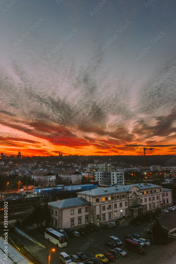 Sunset over Iași
