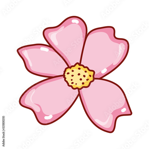 sakura flower decoration japanese symbol isolated icon