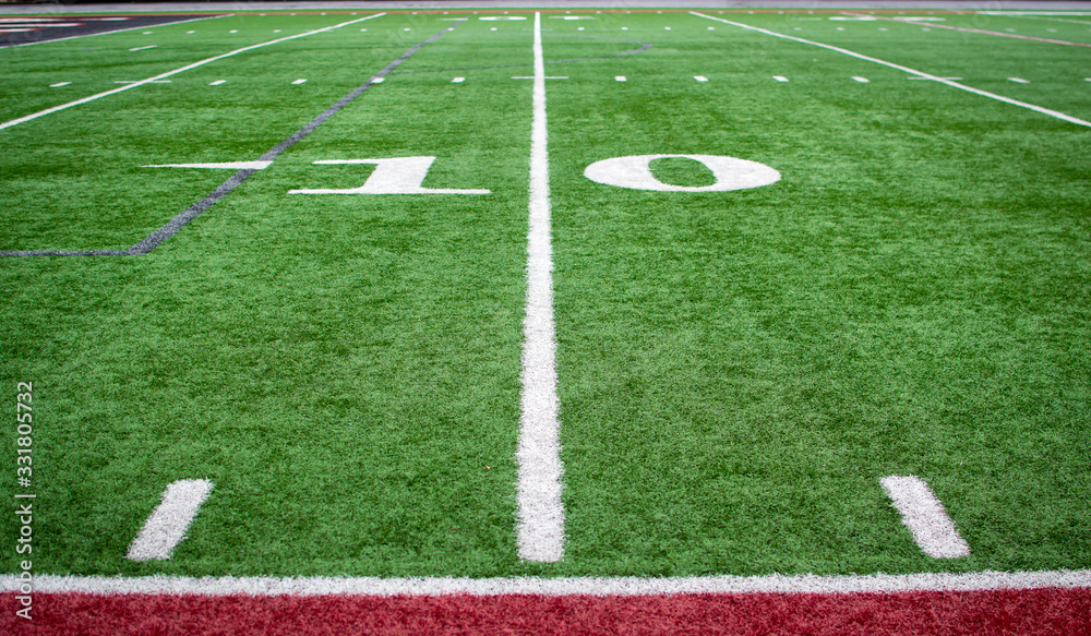 Obraz premium Side lines of the football field