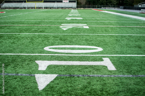 Side lines of the football field