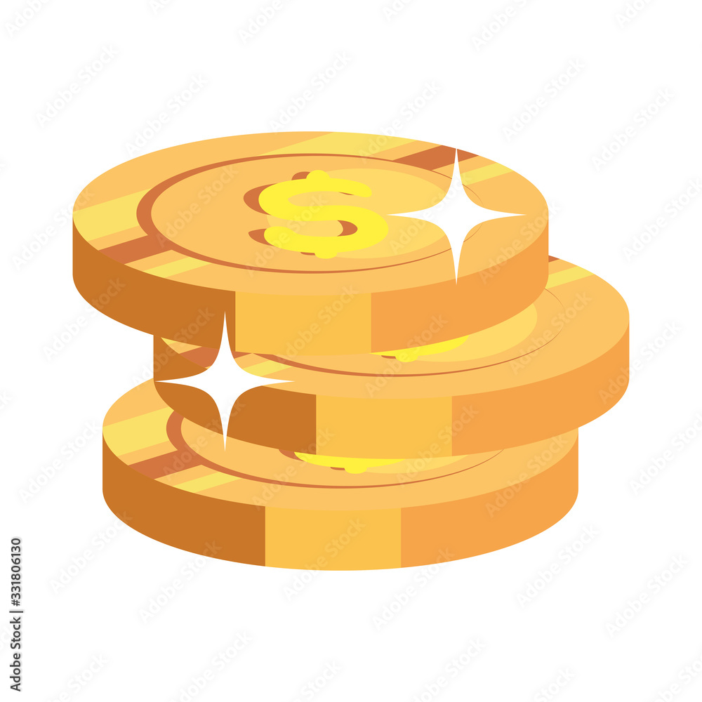 pile coins money cash isolated icon vector illustration design pile coins money cash isolated icon vector illustration design