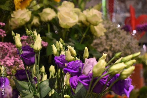 Wallpaper Mural Colourful and fresh flowers at the shop for sale Torontodigital.ca