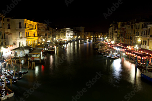 Cityscape of Venice Italy at night