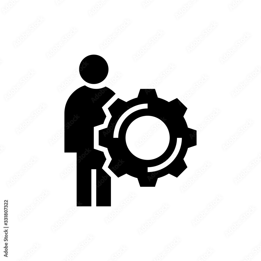 Management Vector Icon Glyph Illustration Management Vector Icon Glyph Illustration