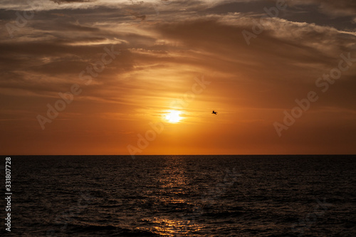 sunset over the sea © Carlos