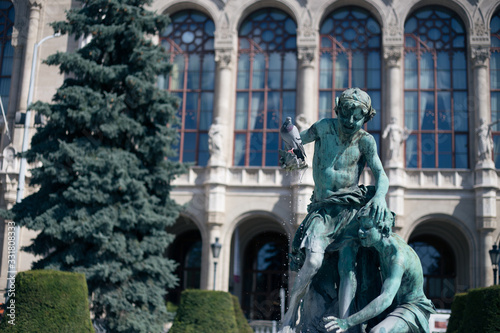 Old beautiful european monument in the city