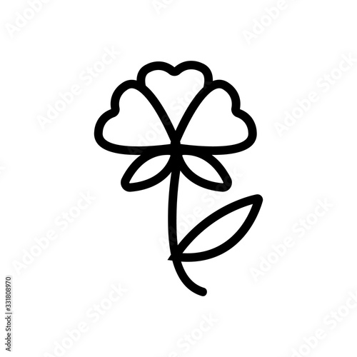 a wild plant icon vector. a wild plant sign. isolated contour symbol illustration