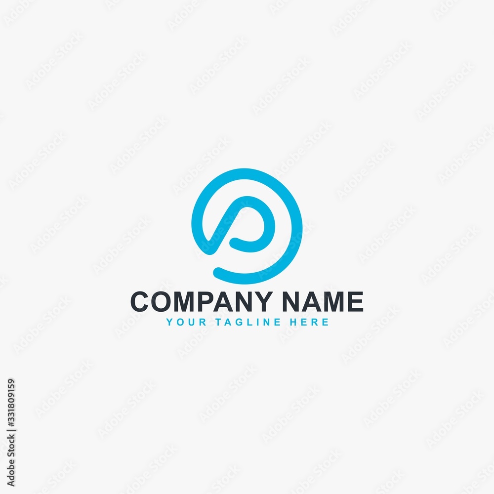 Kidney logo design vector. Letter P line abstract symbol. Monogram P in circle vector icon. Medical care sign. Kidney logo design vector. Letter P line abstract symbol. Monogram P in circle vector icon. Medical care sign.