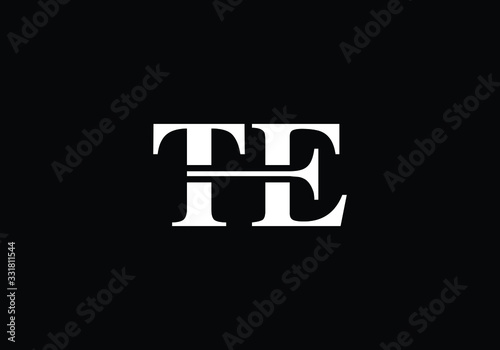 T E, TE Initial Letter Logo design vector template, Graphic Alphabet Symbol for Corporate Business Identity