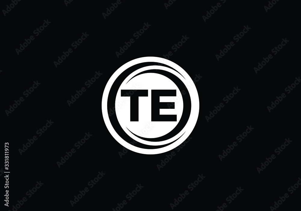 T E, TE Initial Letter Logo design vector template, Graphic Alphabet Symbol for Corporate Business Identity T E, TE Initial Letter Logo design vector template, Graphic Alphabet Symbol for Corporate Business Identity