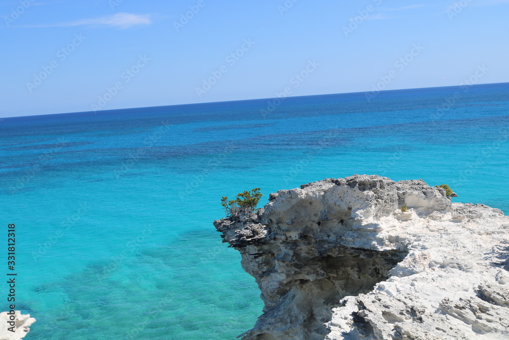 The Bahamas rocky island