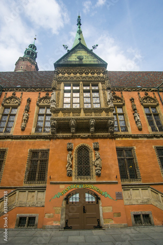Classic Building in Wroclaw city center,  Poland 