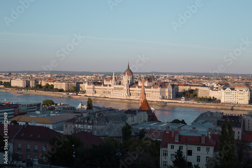 Panorama of the old European city of Budapest