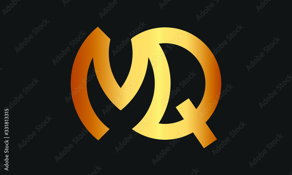 QM, MQ Letter Logo Design with Creative Modern Trendy Typography and monogram logo. QM, MQ Letter Logo Design with Creative Modern Trendy Typography and monogram logo.