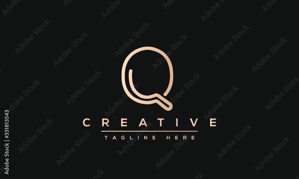 Abstract monogram letter Q logo icon design. Minimalist Q QQ creative initial based vector template. Abstract monogram letter Q logo icon design. Minimalist Q QQ creative initial based vector template.
