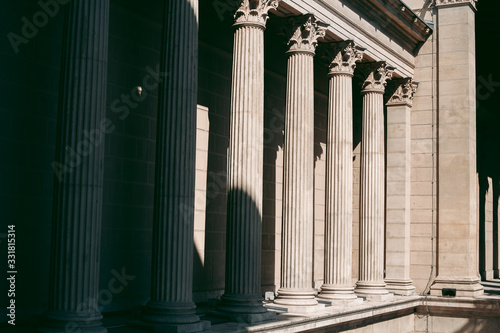 Old Greek and Roman style building with columns