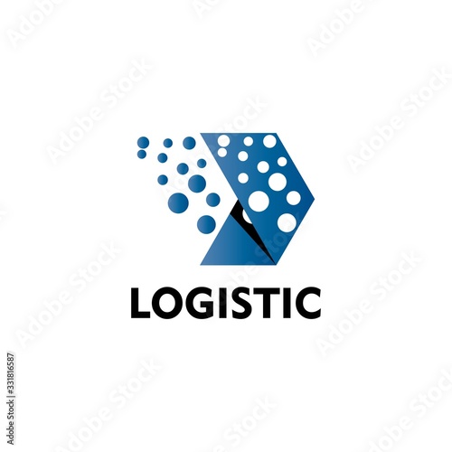 logistik logo vector