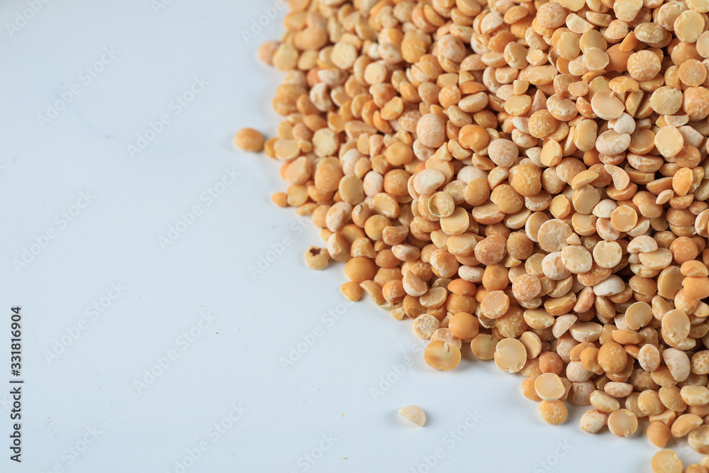 Yellow fresh and healthy beans stock on the right corner of the marble Yellow fresh and healthy beans stock on the right corner of the marble
