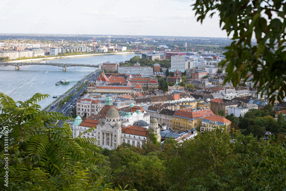 Fototapeta premium Panorama of the old European city of Budapest