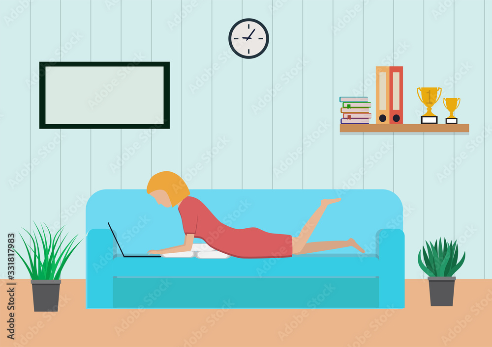 Obraz premium Freelancers working at home