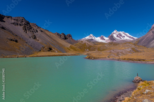 A view of one of Ausangate's mountain lagoon photo