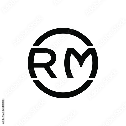 Letter RM logo design icon template