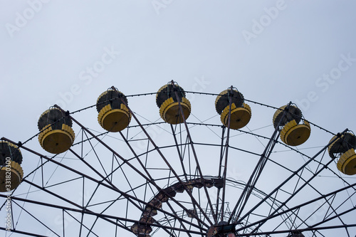 Ferris wheel in the ghost town of Pripyat in Chernobyl