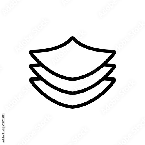 leaves skin icon vector. leaves skin sign. isolated contour symbol illustration