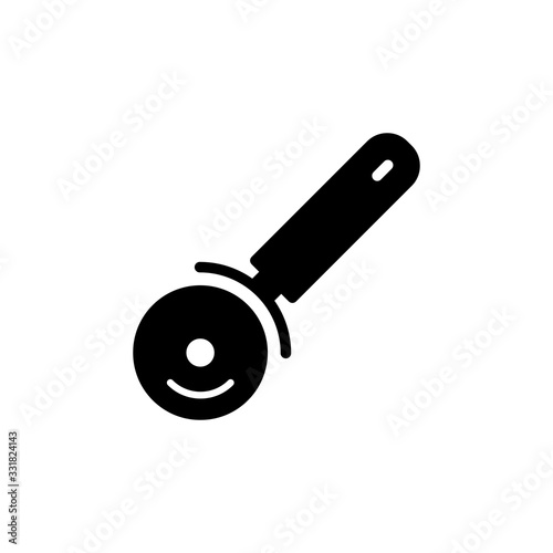 Vector illustration, slicer pizza icon design