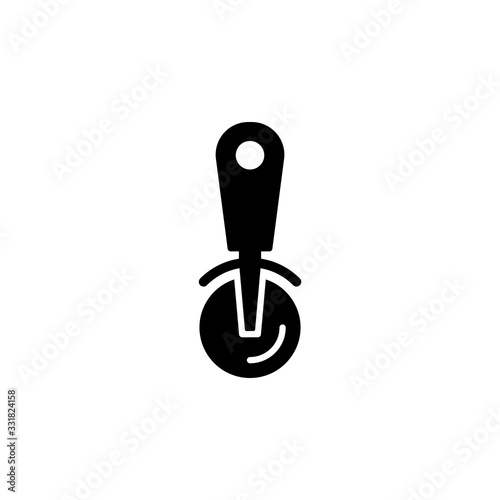 Vector illustration, slicer pizza icon design