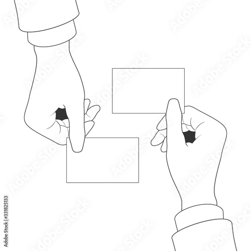 Business card exchange