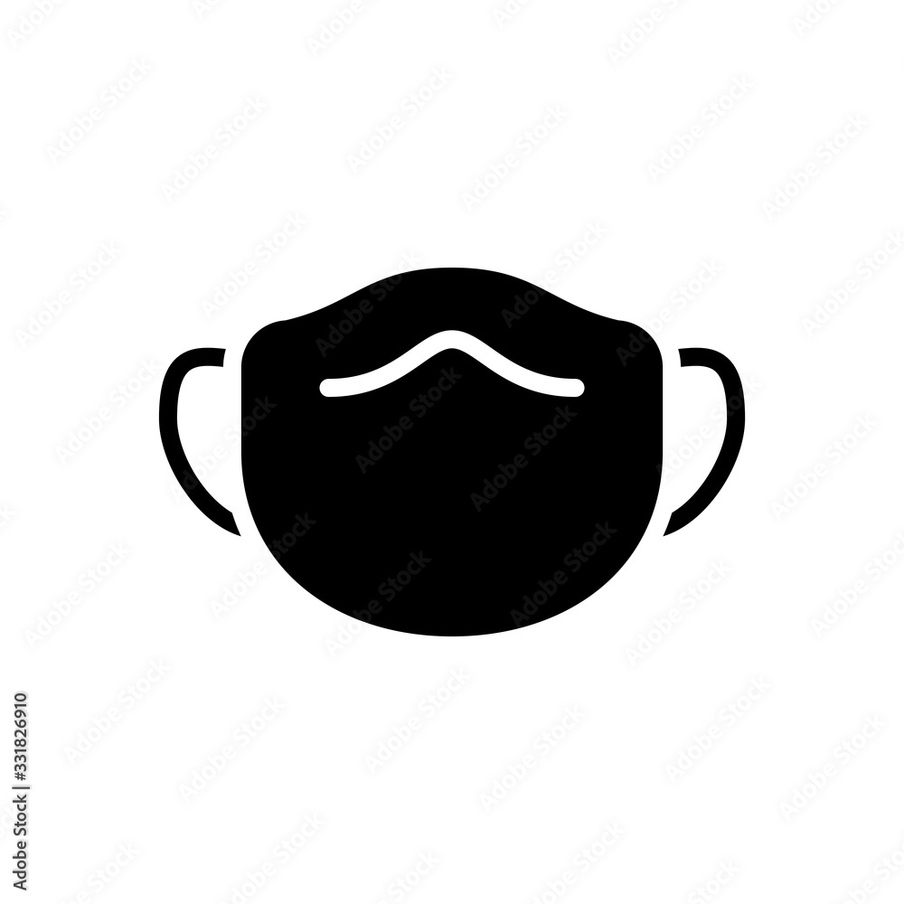 mask icon vector template mask icon vector template