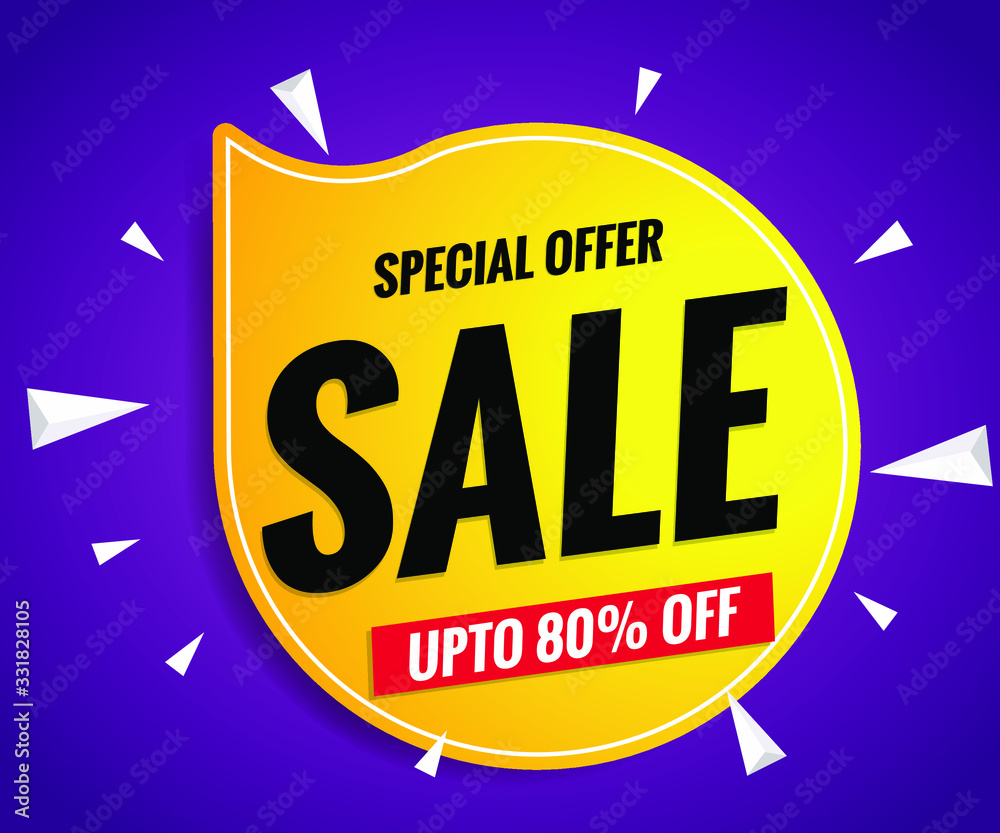 Super sale banner template yellow on purple background Super sale banner template yellow on purple background