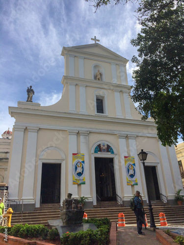 Puerto Rico - Abr 2017 San Juan, Puerto Rico's capital, third oldest European capital city in the Americas, tourism attraction with several historical buildings and different architecture styles