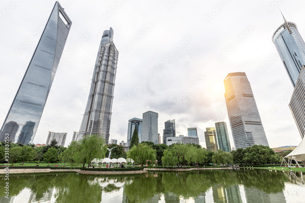 Modern urban landscape in Shanghai, China