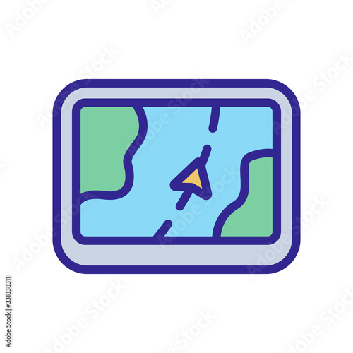 locator app icon vector. locator app sign. color isolated symbol illustration