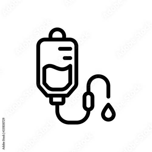 Blood transfusion icon line style