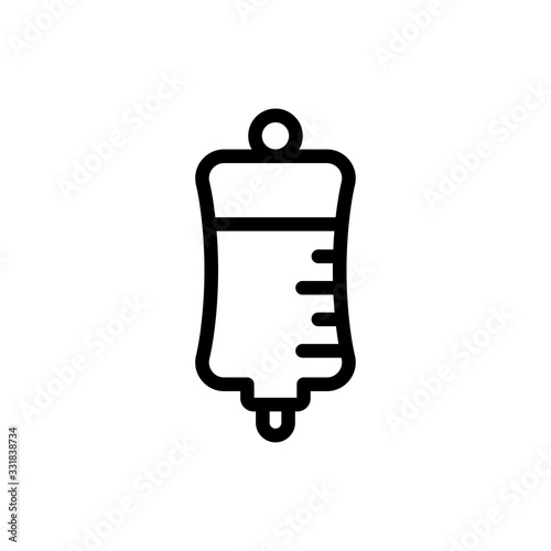 Blood transfusion icon line style