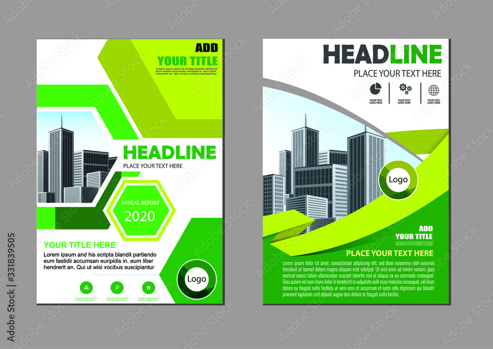 Brochure design, cover modern layout, annual report, poster, flyer in A4 with colorful triangles, geometric shapes for tech, science, market with light background