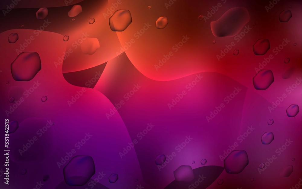Fototapeta Dark Red vector pattern with bent ribbons. Glitter abstract illustration with wry lines. A completely new template for your business design.