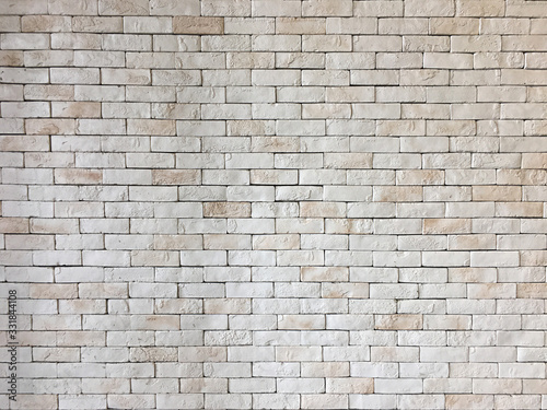 Seamless Brick Pattern, white brick wall texture for background