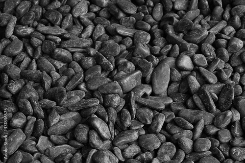 Dark stone river texture background, Close up surface of rock