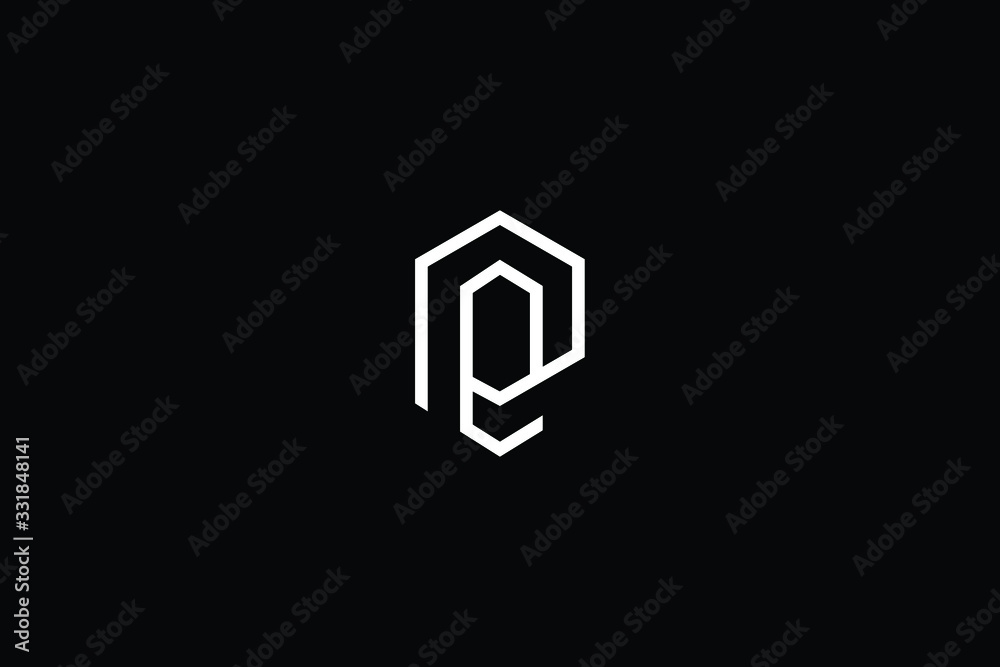 Minimal elegant monogram art logo. Outstanding professional trendy awesome artistic PE EP initial based Alphabet icon logo. Premium Business logo White color on black background Minimal elegant monogram art logo. Outstanding professional trendy awesome artistic PE EP initial based Alphabet icon logo. Premium Business logo White color on black background