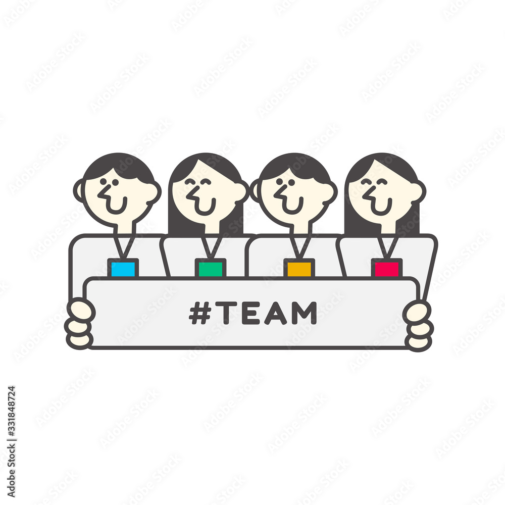 Vector illustrations for teamwork in modern style, flat style and fill outline designs. character designs. Slack. Vector illustrations for teamwork in modern style, flat style and fill outline designs. character designs. Slack.