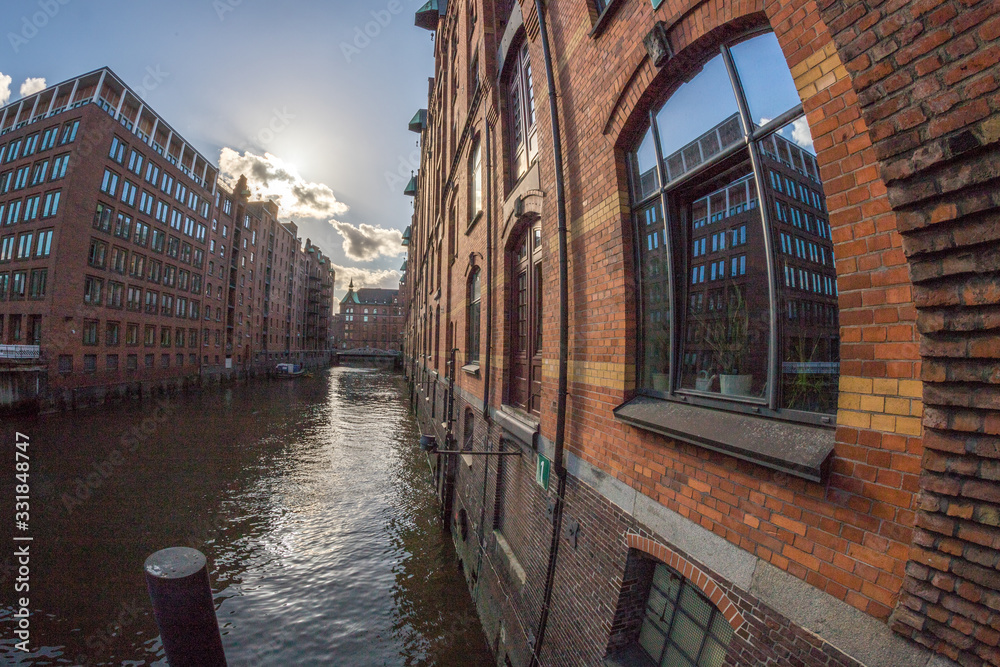 Naklejka premium Speicherstadt in Hamburg